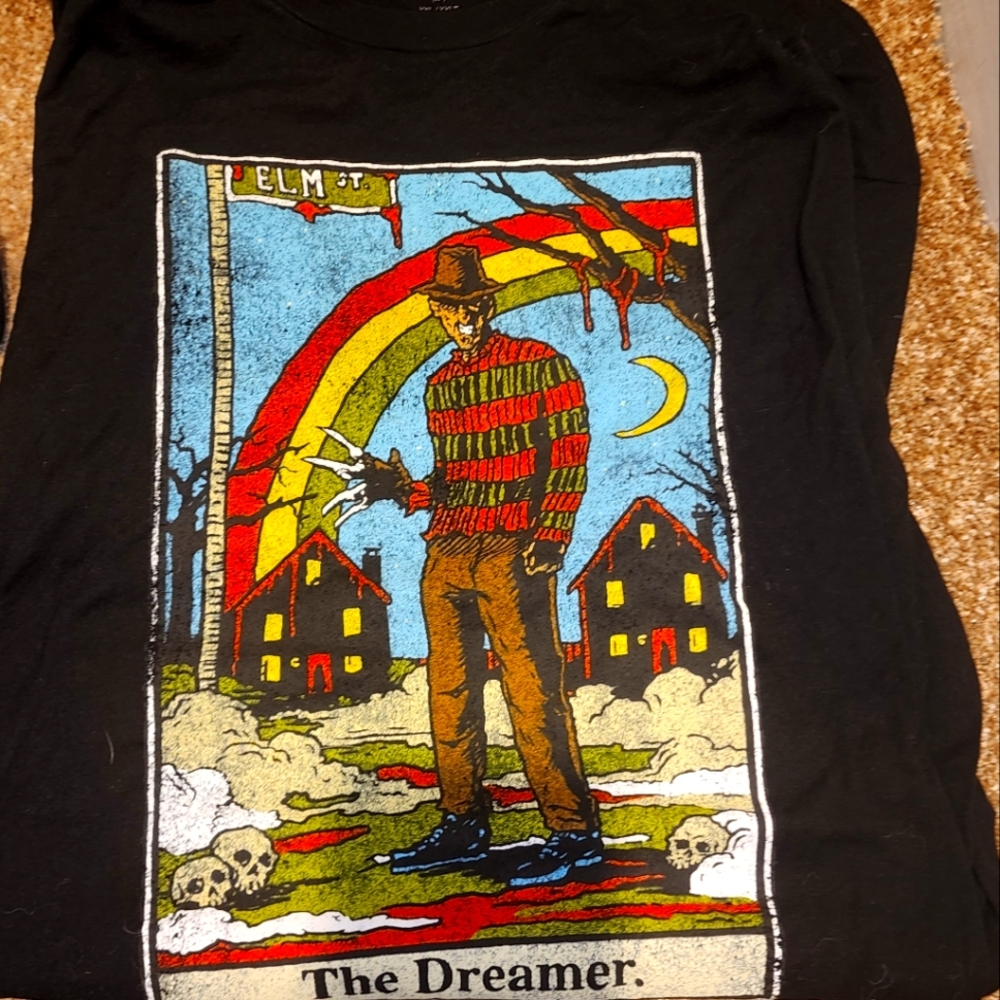 A Nightmare On Elm Street Freddy Krueger Black Graphic Men’s Shirt XXL